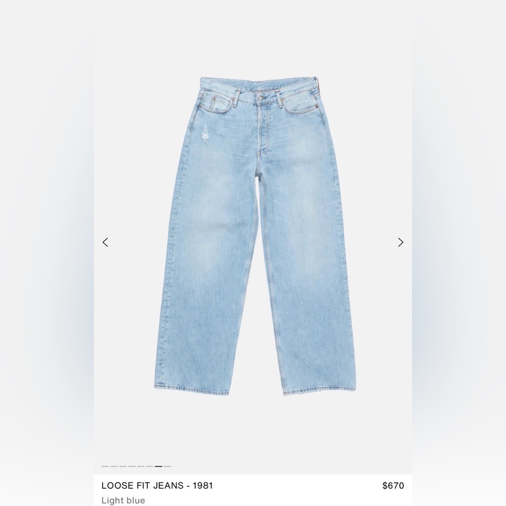 Acne Studios Loose Fit Jeans
